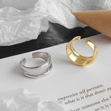 Trendy Geometric Cubic Zirconia Wedding Band – Elegant Copper Ring for Women