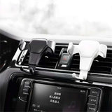 Soporte universal para teléfono con gravedad para automóvil: soporte con clip para rejilla de ventilación del automóvil para teléfonos inteligentes