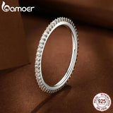 Exquisite Sterling Silver Moissanite Wedding Band – D Color, VVS1 Clarity, Pave-Set Ring for Women