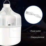 Bombilla LED recargable por USB | Luz portátil de emergencia para acampar