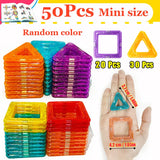 Magnetic Building Blocks Set - Big & Mini Size STEM Toys for Kids Ages 4-12
