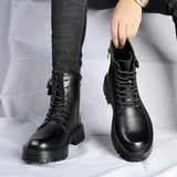 Men's British Style Desert Boots with Zip Closure – Comfortable, Stylish, and Durable Footwear