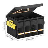 Collapsible Car Trunk Organizer – Large Capacity Storage Box with Reflective Strips