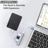 4-in-1 USB Type-C Hub – Multi-Function Dock with HDMI, VGA, Card Reader & RJ45