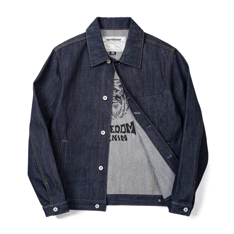 Men’s Cotton Denim Jacket – Lightweight Casual Outerwear for Spring & Autumn