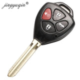 Durable 2/3/4-Button Toyota Key Fob Shell Replacement with Uncut Blade