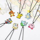 Pokémon Metal Pendant Necklace - Pikachu, Squirtle & Charmander Anime Jewelry