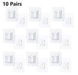 Transparent Suction Hook - Strong, Non-Punching Adhesive Wall Hook for Home & Kitchen