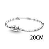 Sterling Silver Nugget Beads with Zircon for 3mm Charm Bracelets