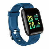 Reloj inteligente CHAONB 116 Plus: rastreador de actividad física con monitor de frecuencia cardíaca, monitor de sueño y modos multideportivos