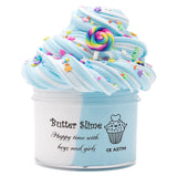 Kit de slime de mantequilla mixta, masilla esponjosa, dijes de piruleta de sandía para niños, juguete antiestrés elástico y no pegajoso para niños y niñas