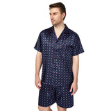 Men’s Silk Satin Pajama Set – Comfortable and Stylish Sleepwear with Elastic Waist