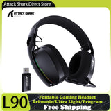 Wireless Gaming Headset with 7.1 Virtual Surround Sound, Detachable Microphone, RGB Lighting & Tri-Mode Connectivity (USB, Bluetooth, 2.4GHz)