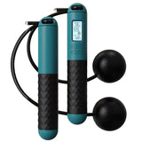 Smart Ropeless Jump Rope with Counter and Weighted Handles