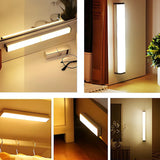 USB Rechargeable Motion Sensor Night Light – LED, Wireless, Magnetic, Energy-Efficient for Closet, Kitchen, Bedroom