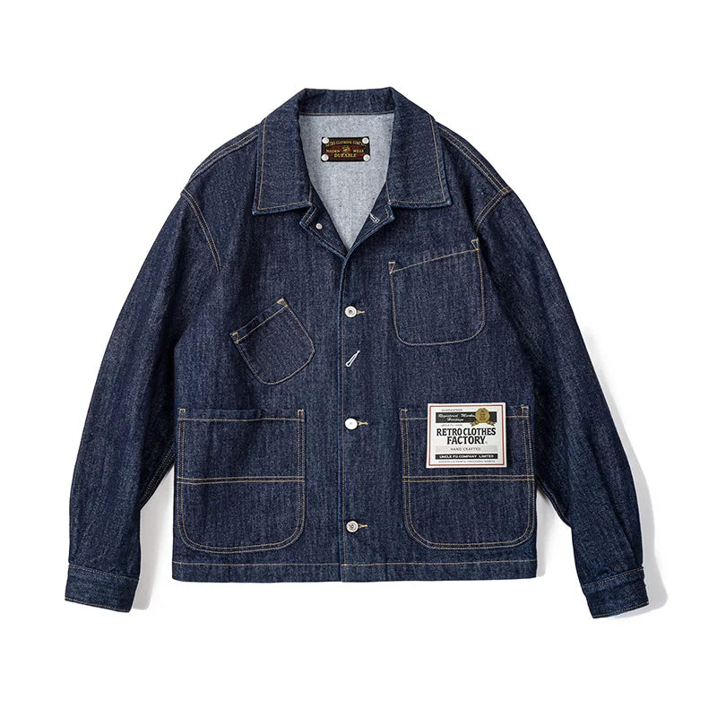 Men’s Cotton Denim Jacket – Classic Casual Outerwear for All Seasons