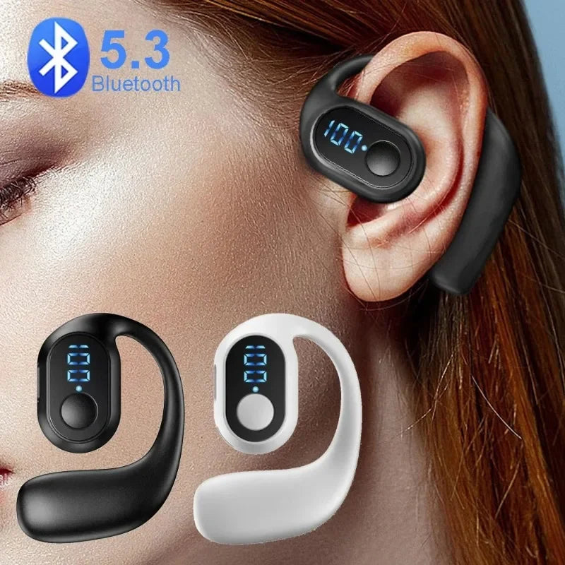 Auriculares Bluetooth 5.3 TWS inalámbricos con gancho para la oreja, auriculares estéreo de alta fidelidad con reducción de ruido, auriculares impermeables para Huawei Xiami