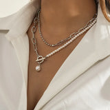 Elegante collar de perlas vintage: joyería nupcial atemporal para mujeres