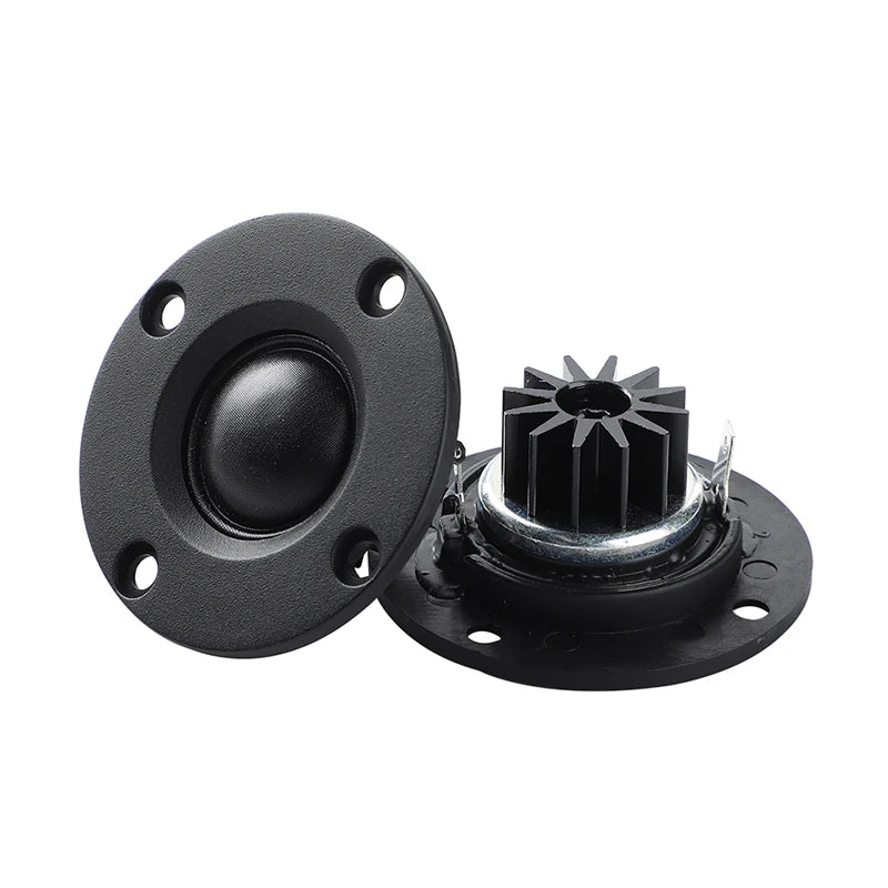 52mm 30W Silk Dome Tweeter Speakers – 6 Ohm High-Frequency Audio with Aluminum Radiator (2-Pack)