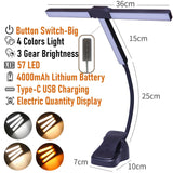 Rechargeable LED Book Light with Adjustable Brightness and Color Modes