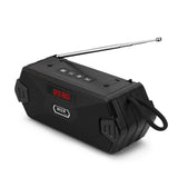 Portable Bluetooth Speaker with FM Radio, Bass Diaphragm & TWS Stereo Support