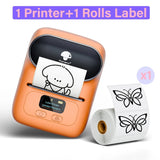 Portable Bluetooth Thermal Label Printer – Mini Barcode & Sticker Maker for Business and Home Use
