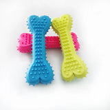 Durable Spiked Rubber Bone Chew Toy for Dogs – Teeth Cleaning & Training Aid