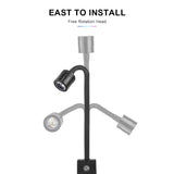 Super Slim LED Aquarium Light – Adjustable 3W Plant Grow Light with 360° Rotation
