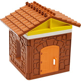 Large Building Block House Set - Doors, Windows & Roof Accessories for Creative Construction Play