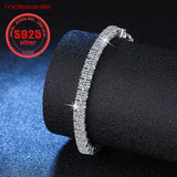0.3 Carat Moissanite Tennis Bracelet – 925 Sterling Silver Full Row Bracelet