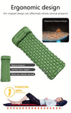 Inflatable Camping Sleeping Mat with Built-in Pillow and Foot Pump