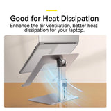 Foldable Aluminum Laptop Stand with Adjustable Height