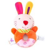 Plush Elephant Baby Rattle Toy – Soft Teether & Musical Hand Bell for Newborns