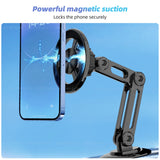 McGiLLon MagSafe 720° Rotating Magnetic Car Phone Holder – Foldable, Air Vent & Dashboard Mount