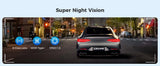 4K Dual Dash Cam with Rear Camera, GPS, WiFi & Night Vision