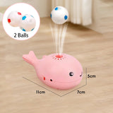USB-Powered Floating Ball Cat Toy – Whale-Shaped Interactive Toy with Cooling Fan