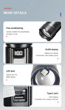 Ultra-Bright Rechargeable LED Flashlight with Zoom & Power Bank Function – Long-Range Waterproof Torch for Camping & Emergencies