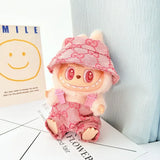 Labubu Doll Clothes – Fashion Overalls Outfit for 15cm/17cm Plush Anime Dolls (Fits V1 & V2 Models)