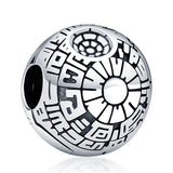Sterling Silver Nugget Beads with Zircon for 3mm Charm Bracelets