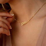 Custom Name Pendant Necklace – Personalized Stainless Steel Jewelry for Men & Women