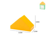 Large Building Block House Set - Doors, Windows & Roof Accessories for Creative Construction Play