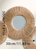 Boho Round Wall Mirror with Hanging Rope – Stylish Home Décor