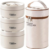 Stackable Insulated Stainless Steel Lunch Box Set with Thermal Bag for Adults & Kids