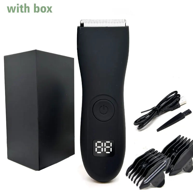 Professional Rechargeable Hair Clipper & Beard Trimmer - All-in-One Body Grooming Kit for Men