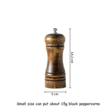 Classic Oak Wood Pepper & Spice Grinder Set – Adjustable Ceramic Grinding Mills
