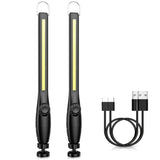 Luz de trabajo magnética ultrabrillante: linterna LED recargable por USB para reparación de automóviles, acampada y uso de emergencia