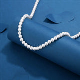 Artificial White Pearl Necklace – Stylish Choker for Men & Women