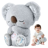 Breathing Koala Plush Toy with Soothing Sounds & Lights - Baby Sleep Companion
