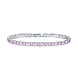 Elegant Beaded Cubic Zirconia Chain Bracelet for Women