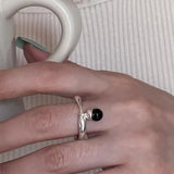 Minimalist Silver Color Geometric Wedding Band – Trendy Party Jewelry for Women